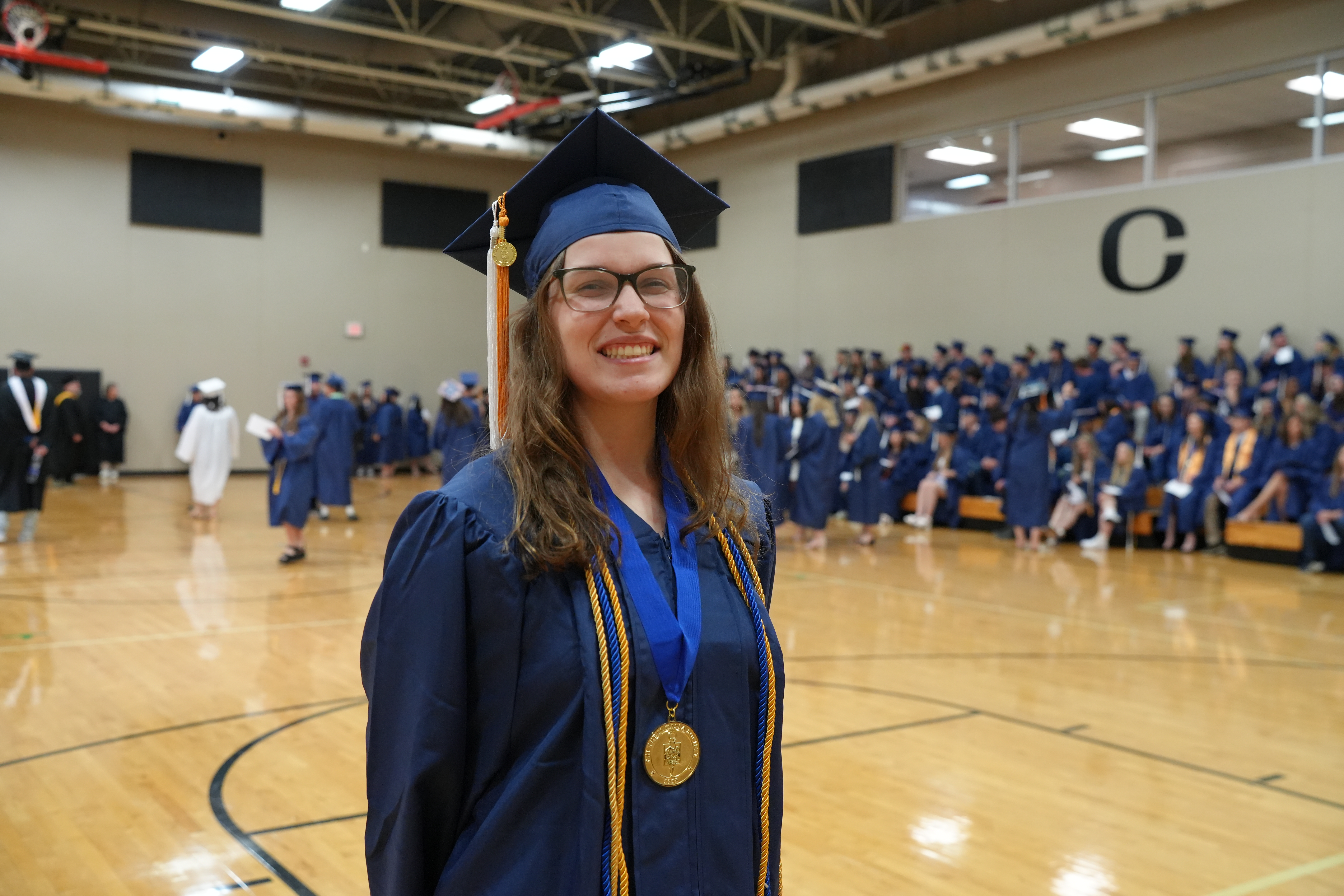 Photo of Elena Brisch at graduation