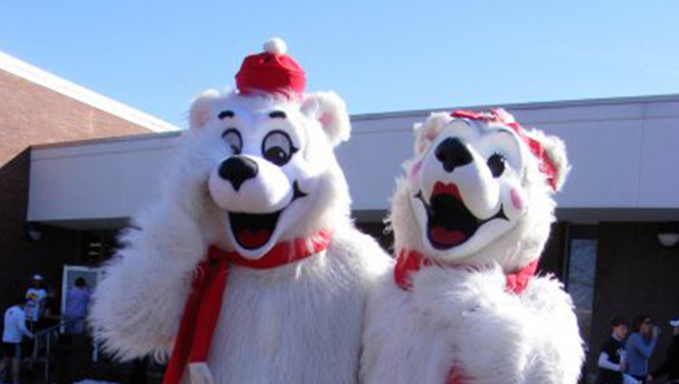 bear mascots laughing