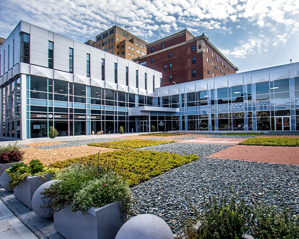 Photo of exterior of Urban Campus in Downtown Davenport