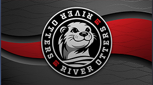 Dark grey zoom background featuring Eddy the Otter